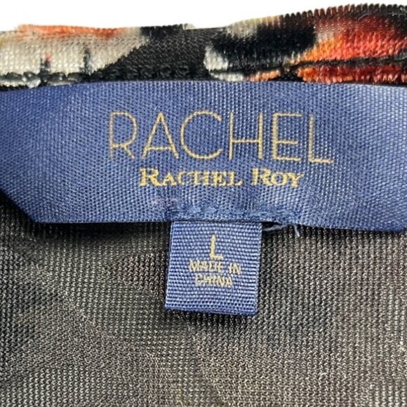 Rachel Roy Floral Velvet Burnout Alma Peplum Top Fairy Whimsigoth Size Large - Picture 11 of 16